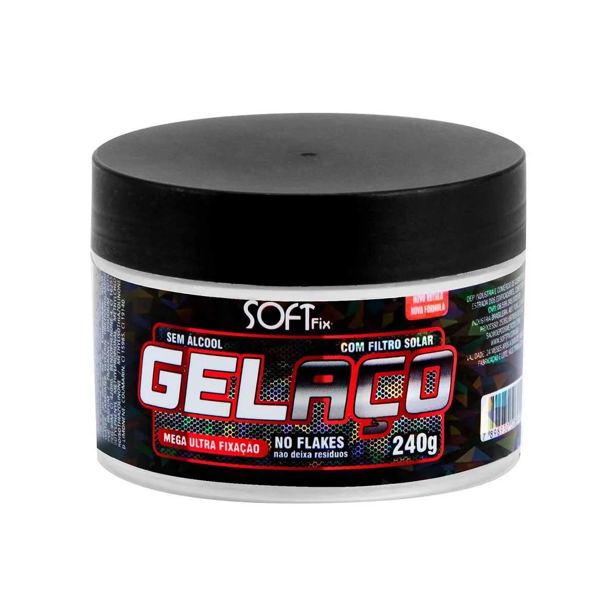 Gel Aço Fixador Capilar Soft Fix 240g