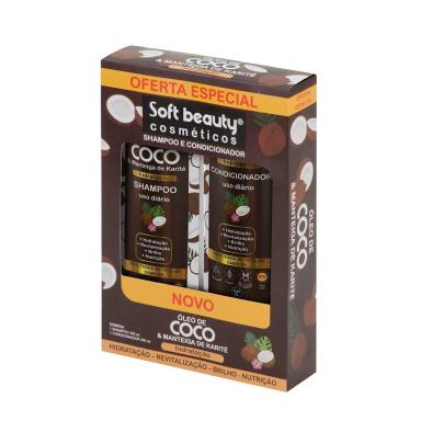 Kit Shampoo + Condicionador Soft Beauty Coco e Manteiga de Karité 300ml cada