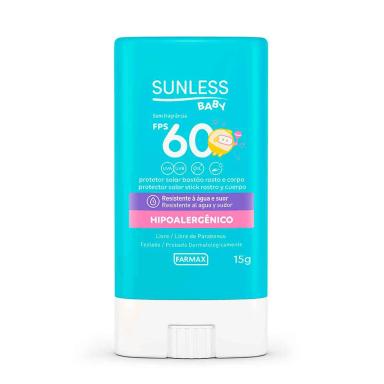 Protetor Solar em Bastão Sunless Baby FPS60 15g