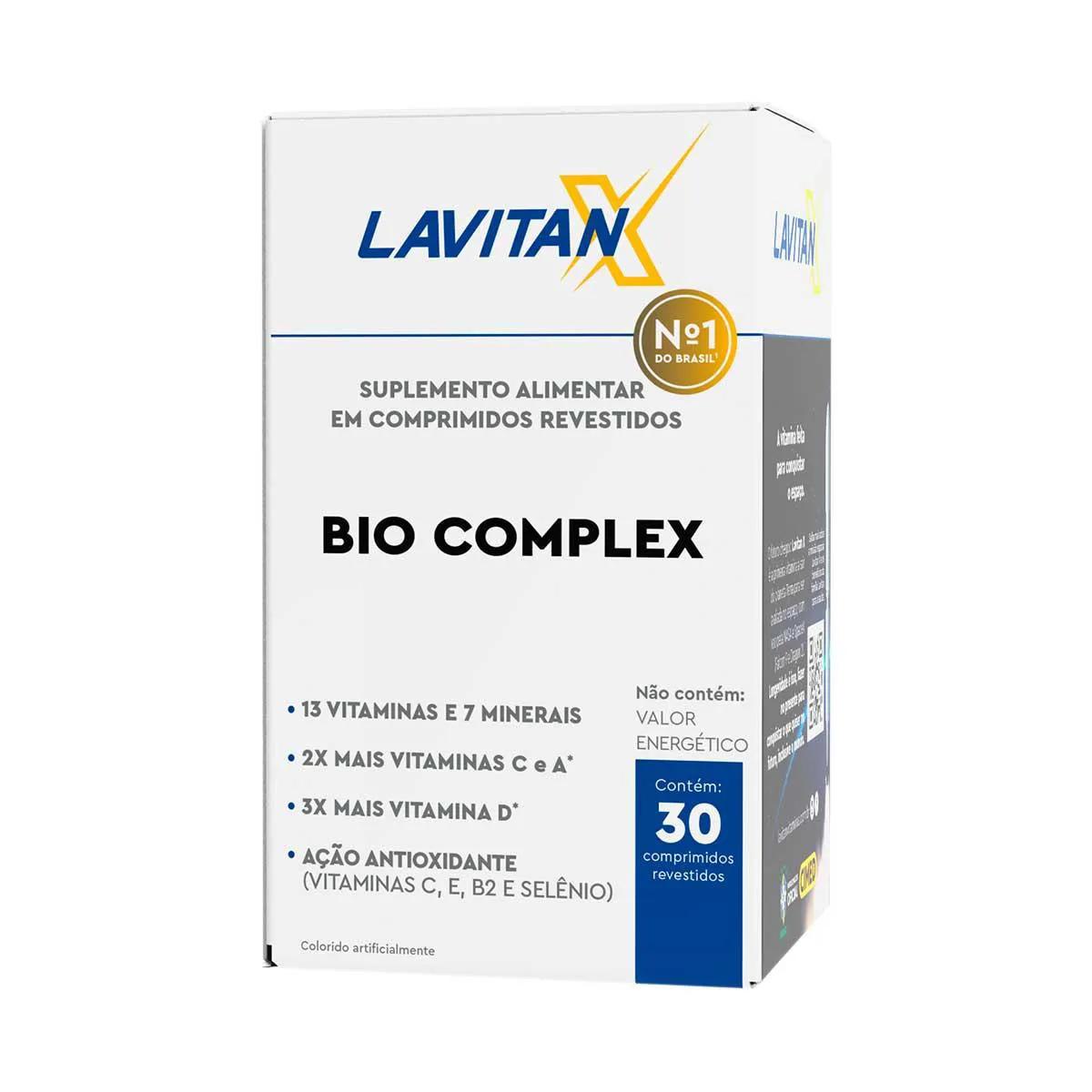 Suplemento Alimentar Lavitan X Bio Complex 30 Comprimidos
