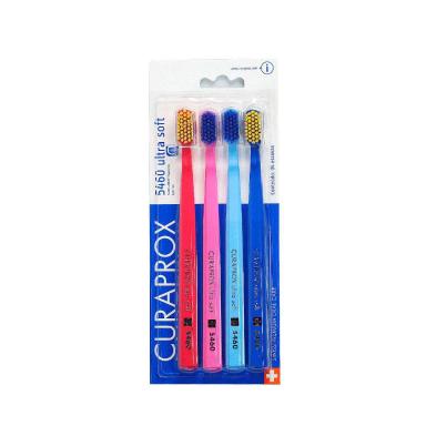Kit Escova de Dente Curaprox 5460 Ultra Soft 4 Unidades