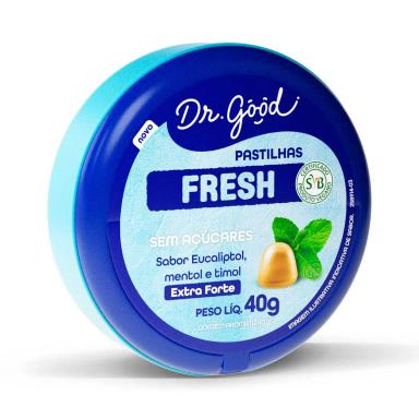 Pastilhas Dr. Good Fresh Eucaliptol, Mentol e Timol Extra Forte 40g