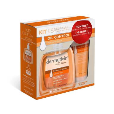 Kit Dermotivin Oil Control Sabonete Líquido 300ml + 70ml