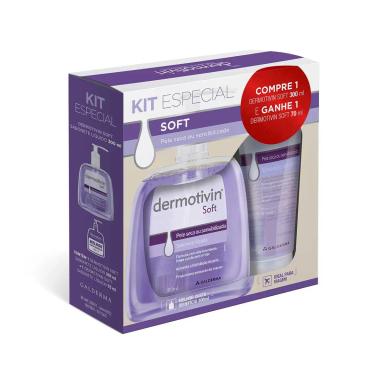 Kit Dermotivin Soft Sabonete Líquido 300ml + 70ml
