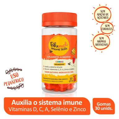 Suplemento Alimentar Blumel Imune Kids Morango e Mel 30 Unidades