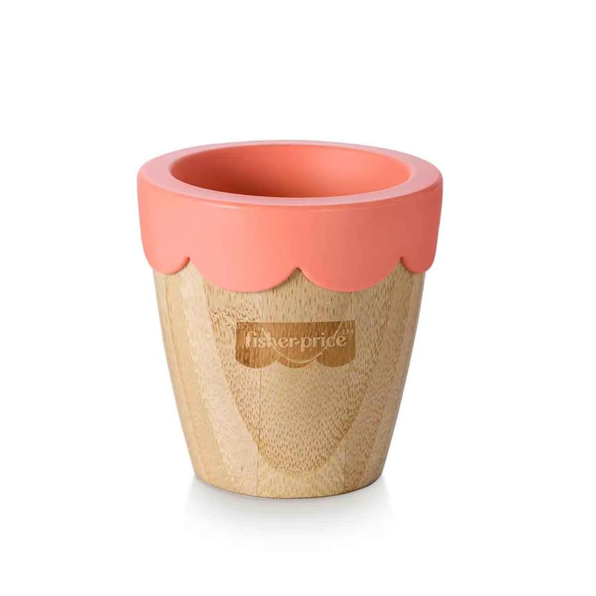 Copo de Treinamento Fisher-Price Bam N'Boo +6M Rosa - 1 Unidade