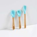 Colher de Treinamento Cabo Longo Fisher-Price Bam N'Boo Azul - 1 Unidade