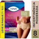 Roupa Íntima Feminina Tena Pants Discreet Nude G/EG 8 unidades