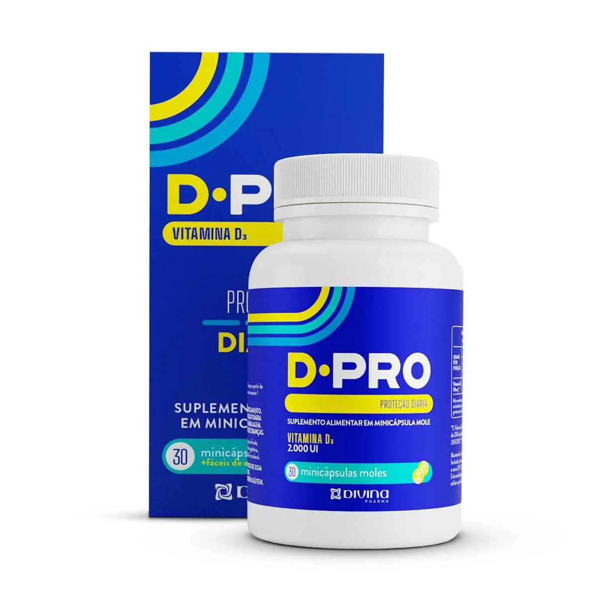 Vitamina D D-Pro 2.000 UI 30 minicápsulas