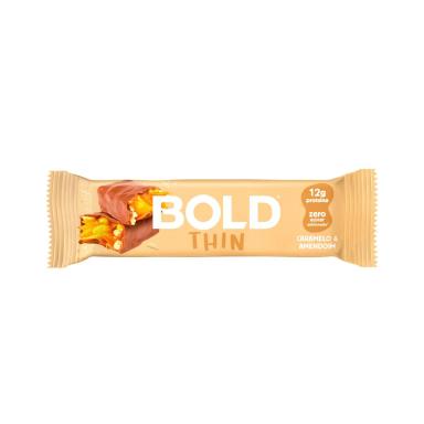 Barra de Proteína Bold Thin Caramelo & Amendoim 40g