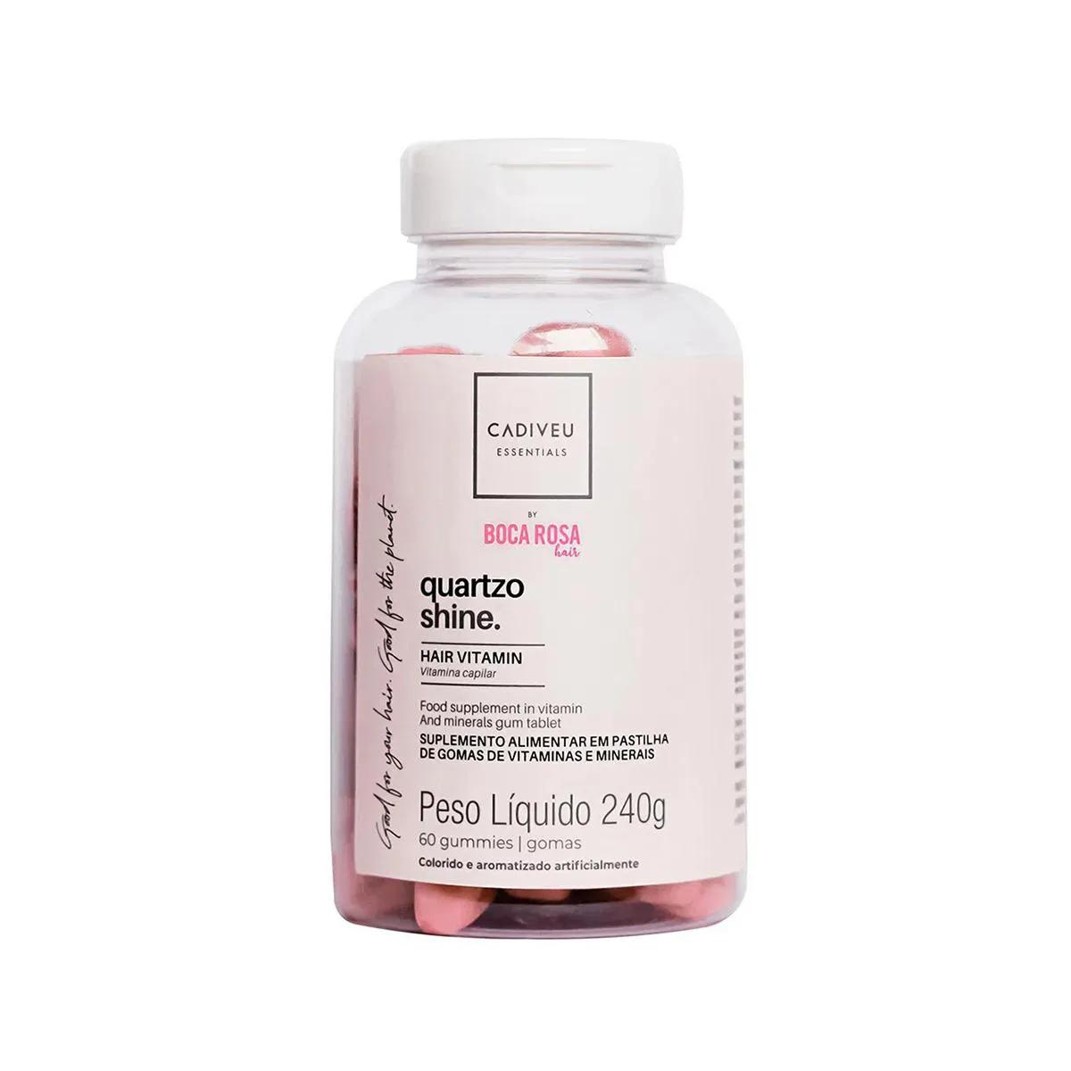 Vitamina Capilar Cadiveu Essentials Quartzo Shine by Boca Rosa 60 gomas
