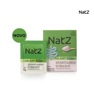 Suplemento Alimentar Natz Fibras em Pó 10 Sachês 5g cada