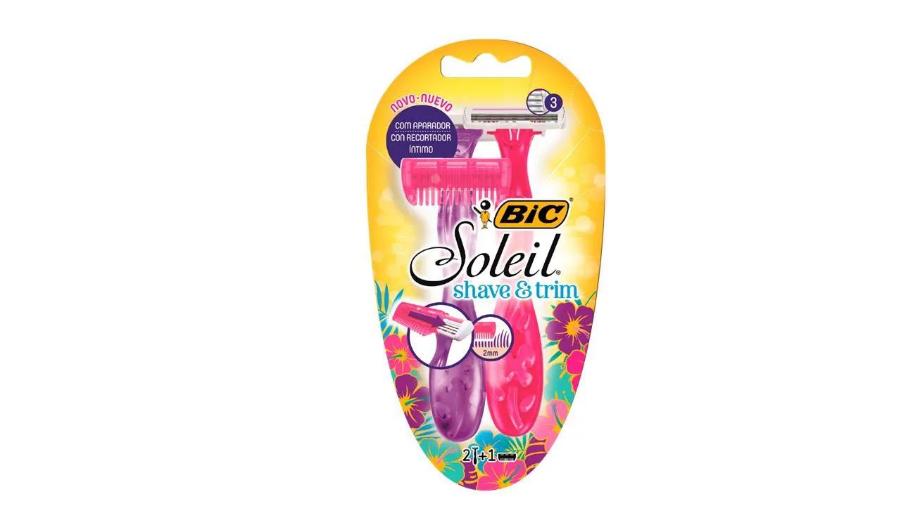 Depilador e Aparador Descartável Bic Soleil Shave e Trim - 2 Unidades