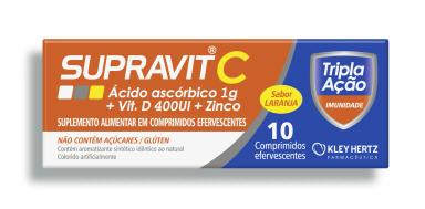 Vitamina C Supravit C Tripla Ação 10 comprimidos efervescentes