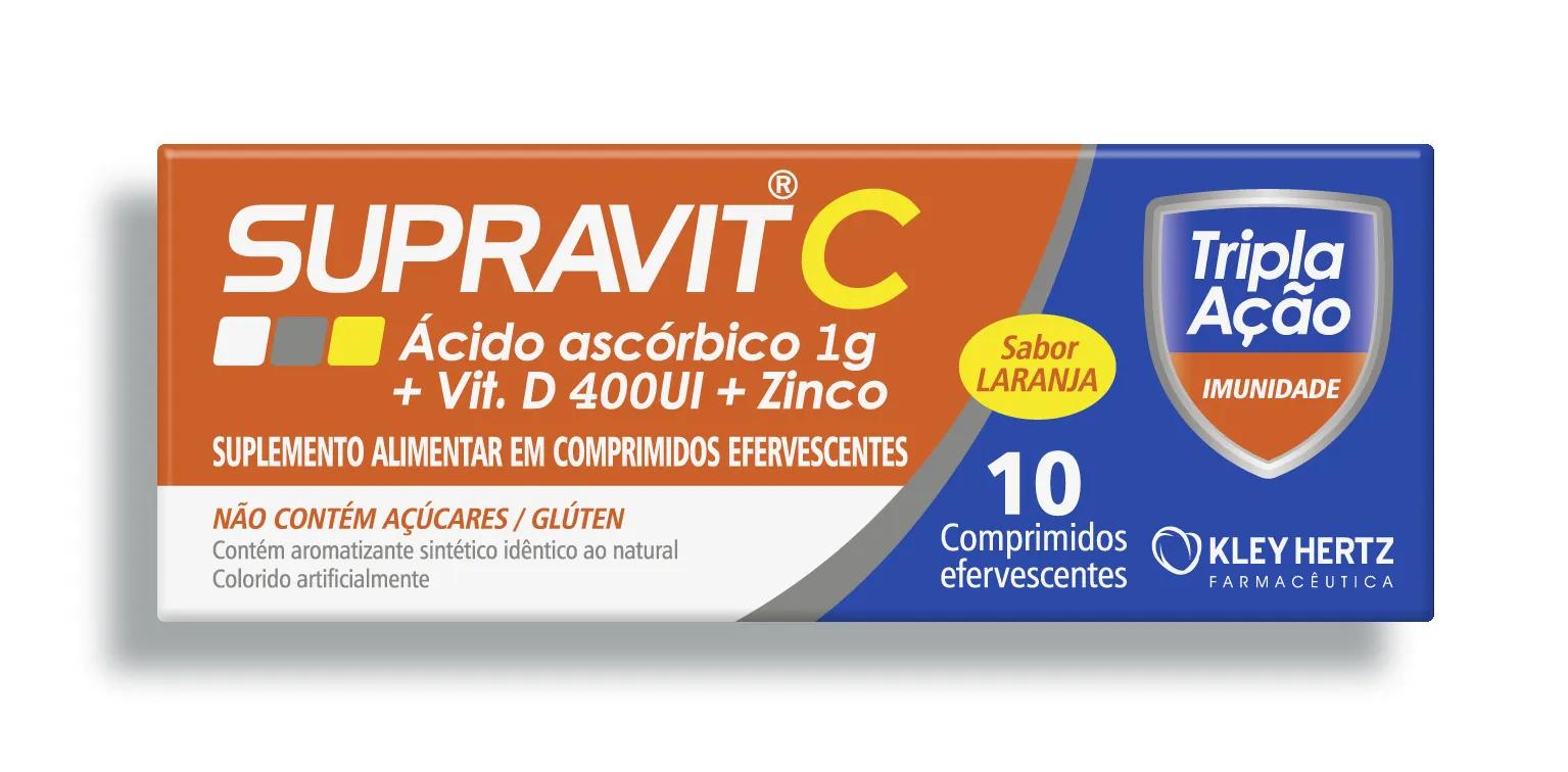 Vitamina C Supravit C Tripla Ação 10 comprimidos efervescentes