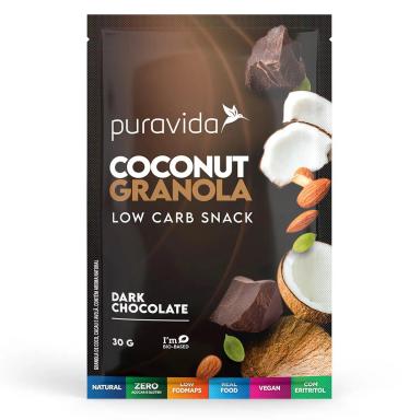 Snack de Granola Puravida Dark Chocolate Mini 30g