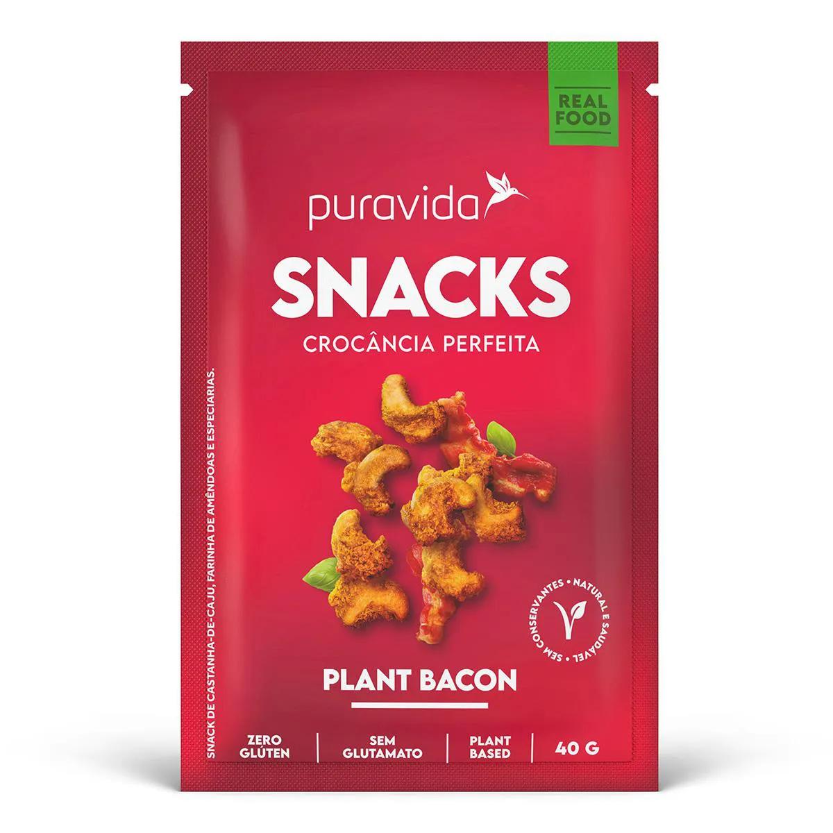 Snack Puravida Plant Bacon 40g