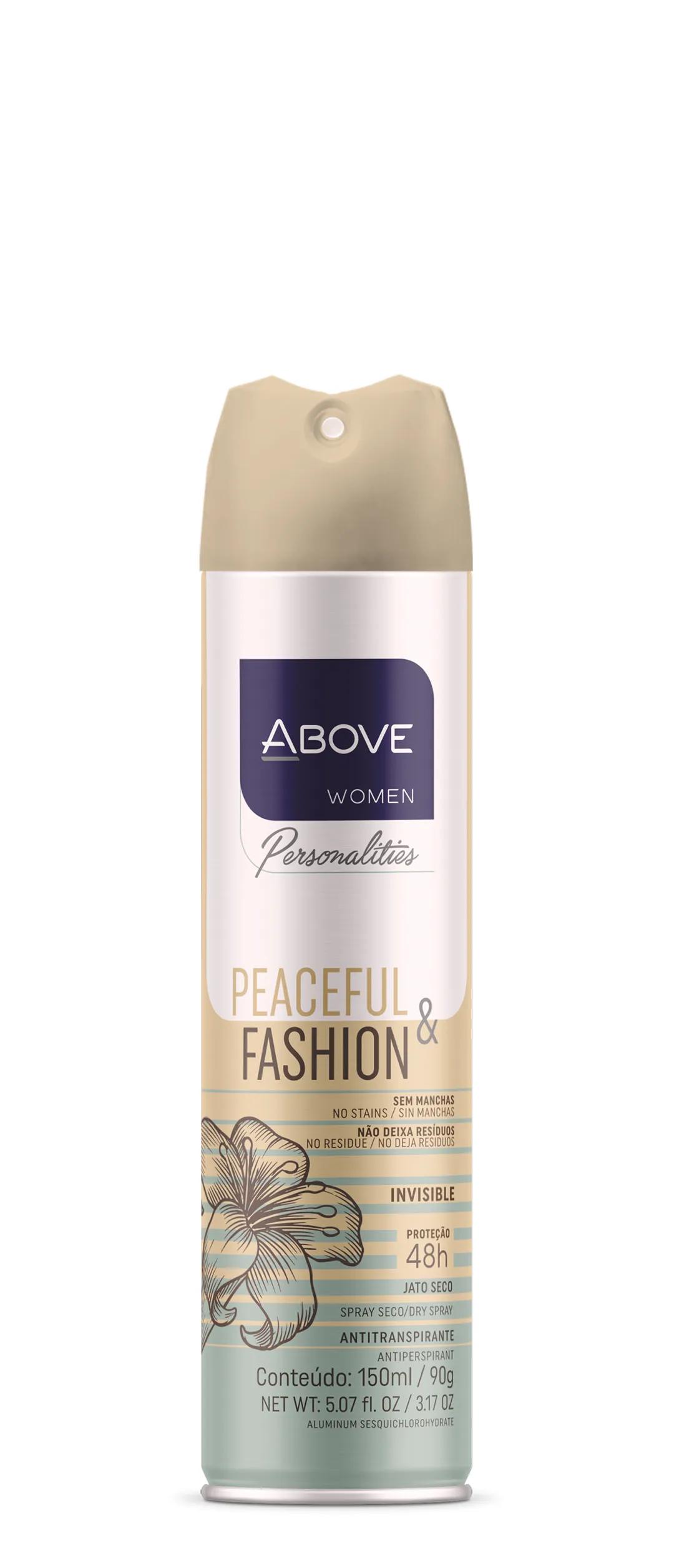 Desodorante Above Women Personalities Peaceful & Fashion Aerossol Antitranspirante 150ml