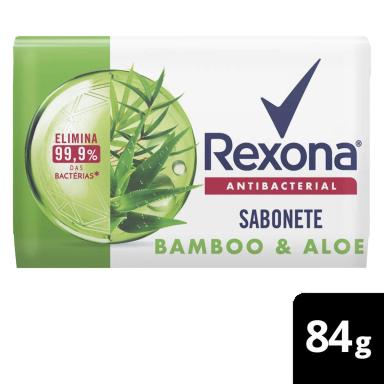 Sabonete em Barra Rexona Antibacterial Bamboo & Aloe Vera 84g