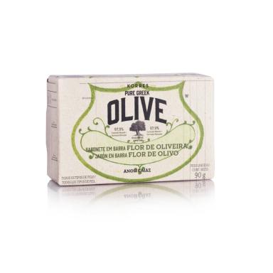 Sabonete em Barra Korres Pure Greek Olive Óleo de Oliva e Flor de Oliveira 90g
