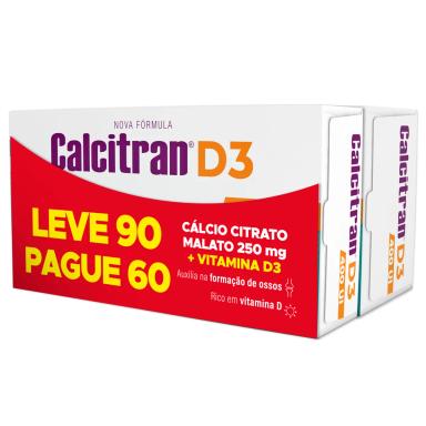 Calcitran D3 400UI Leve 90, Pague 60 comprimidos