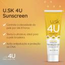 Protetor Solar U.SK 4U Sunscreen FPS 50 40ml