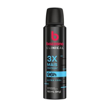Desodorante Bozzano Clinical Ultra Cool Aerosol Antitranspirante Masculino 150ml