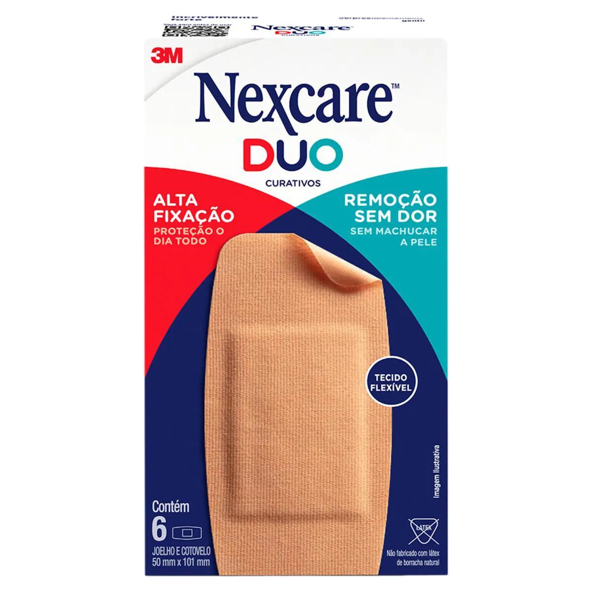 Curativo Nexcare Duo Joelho & Cotovelo 6 unidades