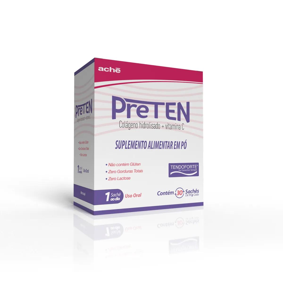 Colagéno + Vitamina C Preten com Tendoforte - 30 Sachês