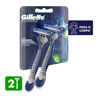 Aparelho para Depilação Gillette Corpo Descartável 2 unidades
