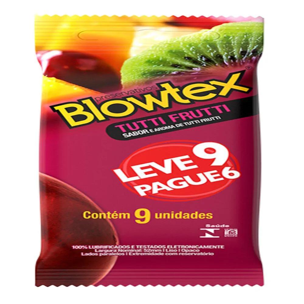 Camisinha Blowtex Tutti Frutti - 9 unidades