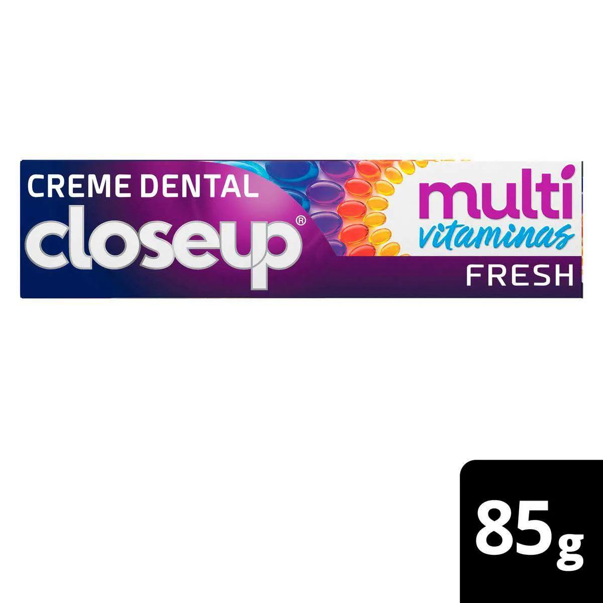 Pasta de Dente Closeup Multivitaminas +12 Benefícios Fresh 85g