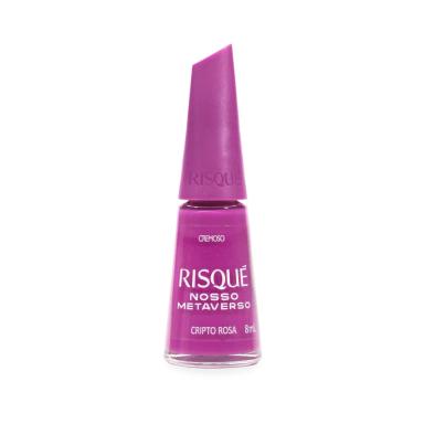 Esmalte Risqué Cremoso Nosso Metaverso 8ml - Cripto Rosa