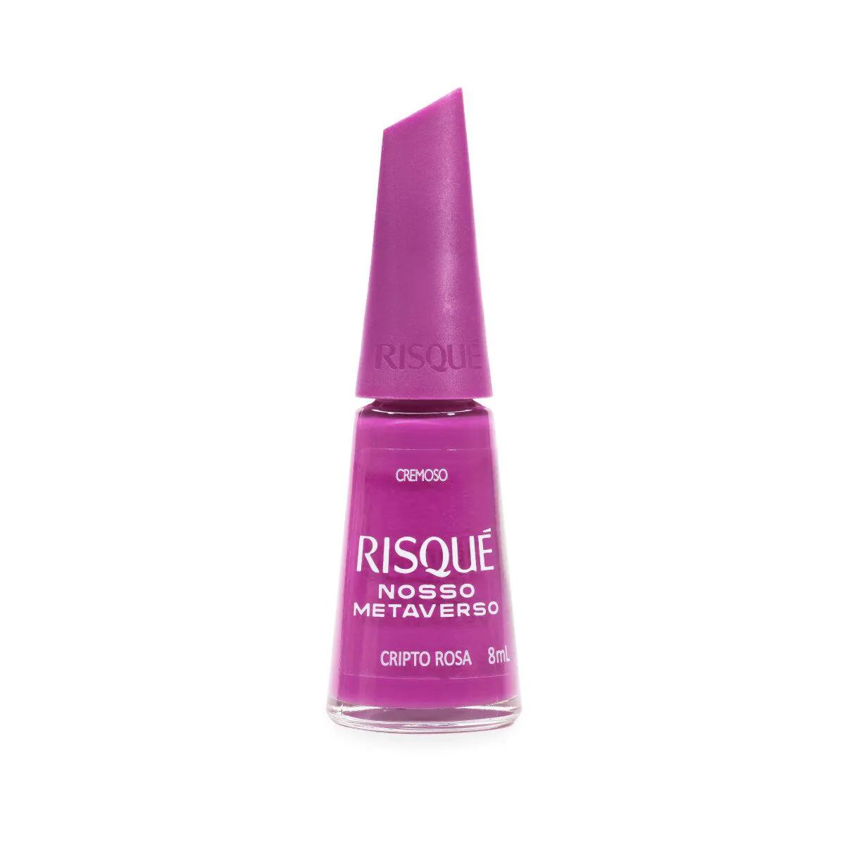 Esmalte Risqué Cremoso Nosso Metaverso 8ml - Cripto Rosa
