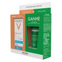 Kit Vichy Protetor Solar Facial Capital Soleil Hydra-Matte Sem Cor FPS 50 30g + Gel de Limpeza Facial Normaderm 40g