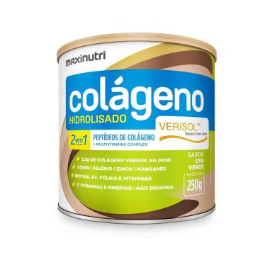 Colágeno Hidrolisado Maxinutri 2em1 Verisol Uva Verde 250g