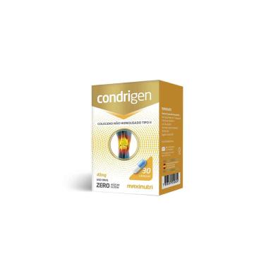 Condrigen Colágeno Tipo II Não Hidrolisado Maxinutri 40g - 30 Cápsulas