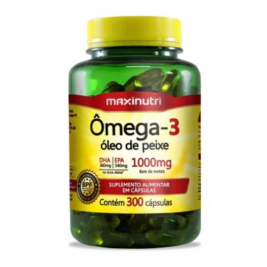 Ômega 3 1000mg Maxinutri 300 cápsulas