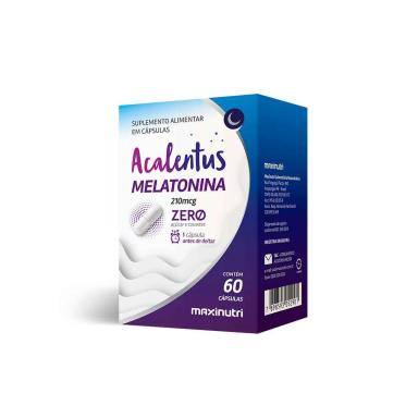 Acalentus Melatonina 210mcg Maxinutri 60 cápsulas