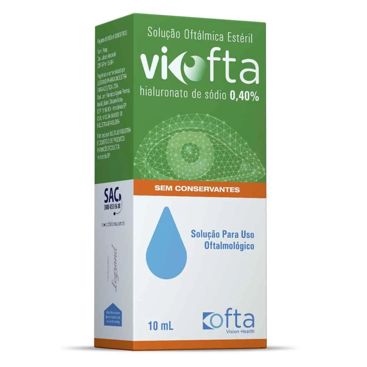 Solução Oftálmica Estéril ViOfta 0,40% 10ml