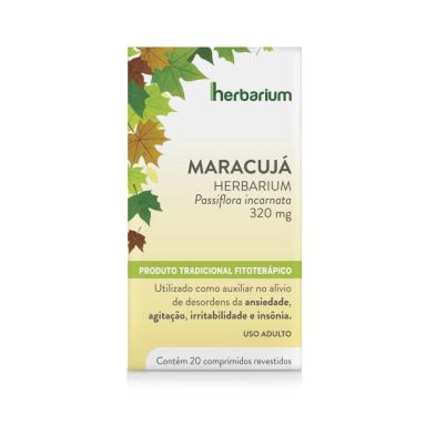 Maracujá Passiflora Incarnata 320mg Herbarium 20 comprimidos