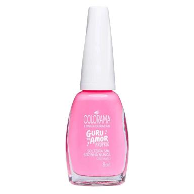 Esmalte Cremoso Colorama Guru do Amor Próprio 8ml – Solteira Sim, Sozinha Nunca
