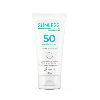 Protetor Solar Facial em Gel Sunless Translúcido FPS 50 35g