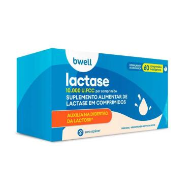 Lactase Bwell 10.000 FCC 60 comprimidos mastigáveis