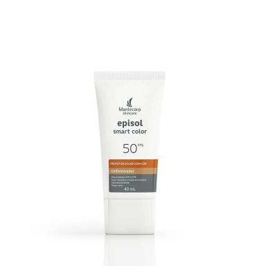 Protetor Solar Facial Episol Smart Color FPS 50 Toque Seco 40ml