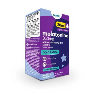 Melatonina Bwell 0,21mg Gotas 30ml