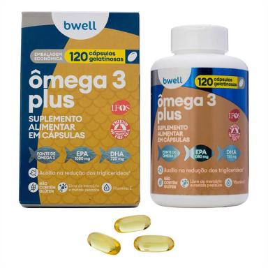Suplemento Alimentar Ômega 3 Plus BWell 120 cápsulas