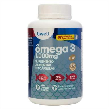 Suplemento Alimentar Ômega 3 1000mg bwell 90 cápsulas