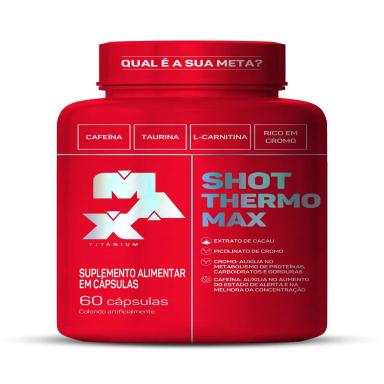 Suplemento Alimentar Shot Thermo Max Titanium 60 Cápsulas