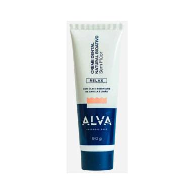 Pasta de Dente Alva Relax Canela e Limão Sem Flúor 90g